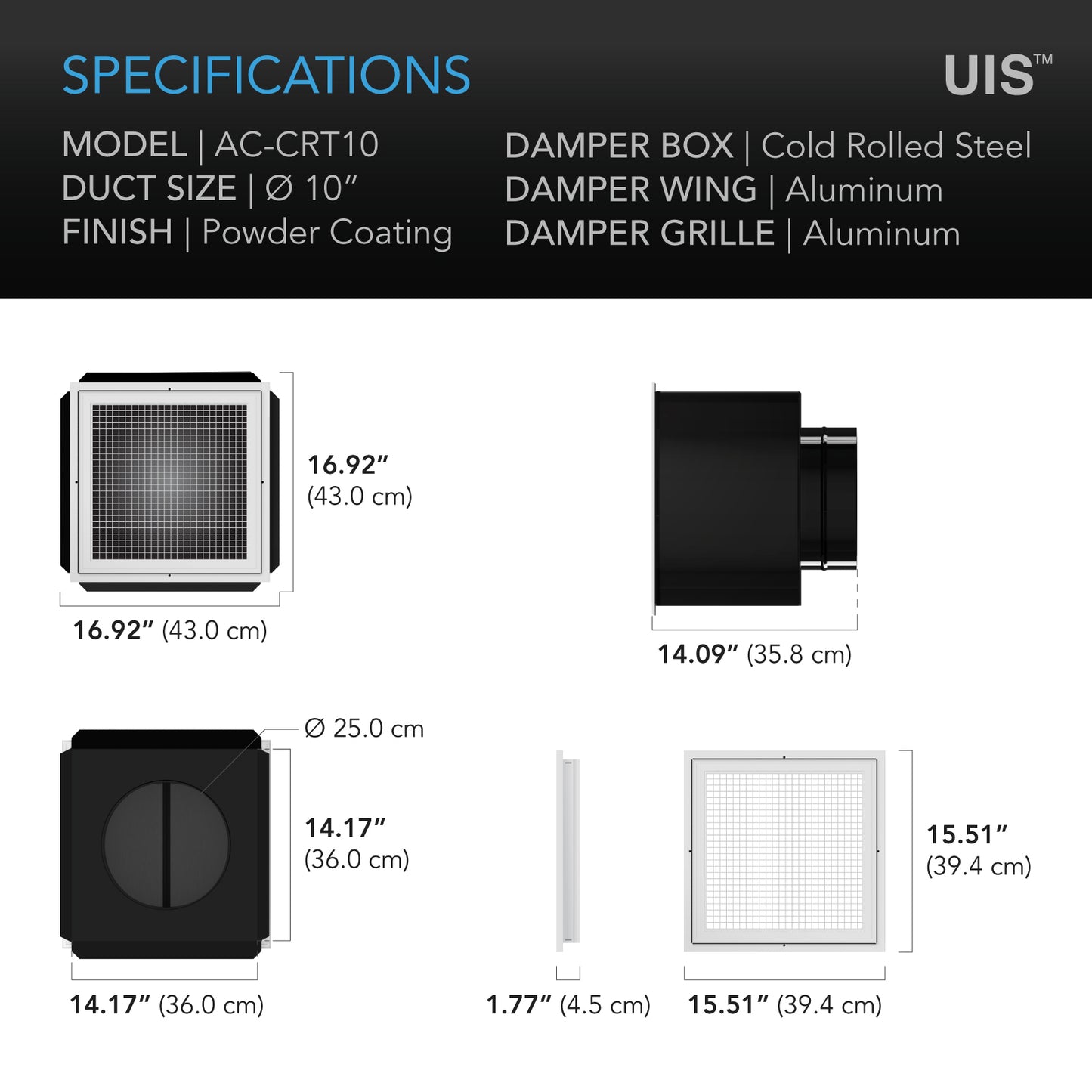 AC Infinity CLOUDWAY T10 Whole House EC Fan 1200 CFM Energy Efficient product image 7