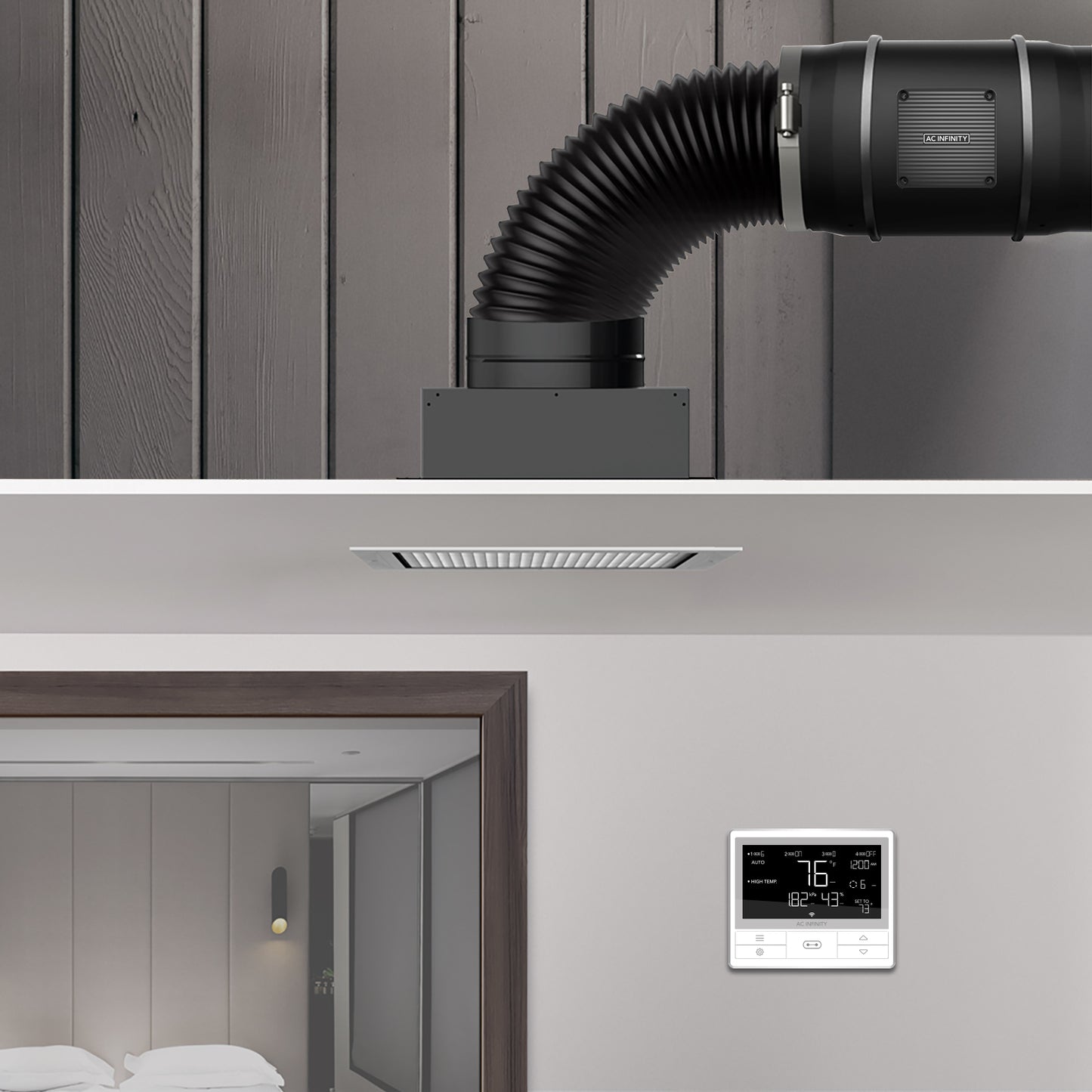 AC Infinity CLOUDWAY T10 Whole House EC Fan 1200 CFM Energy Efficient product image 8