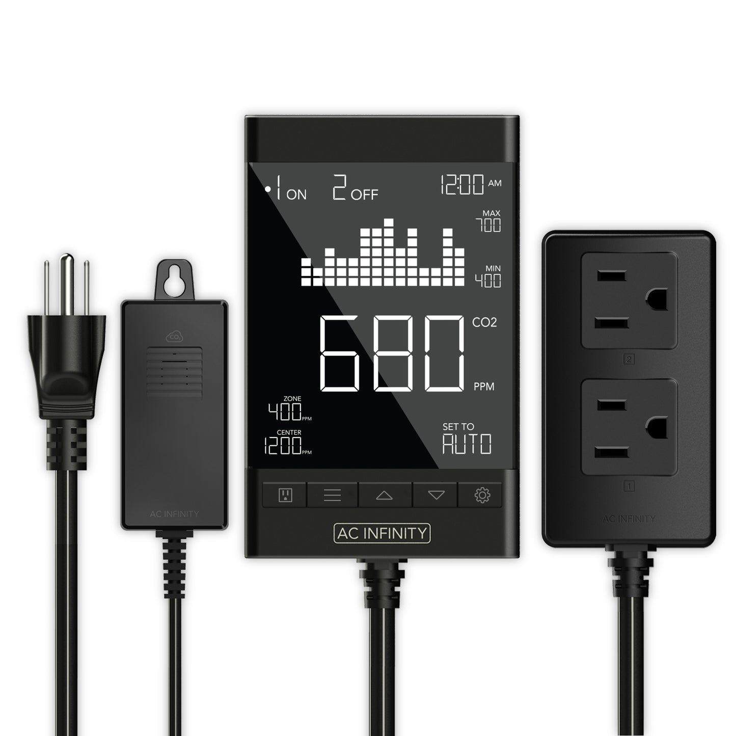 AC Infinity CO2 Controller Smart Outlet Carbon Dioxide Monitor for CO2 product image 1