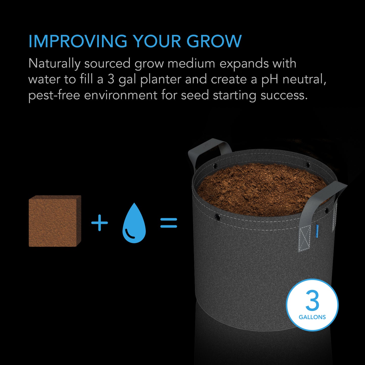 AC Infinity COCO COIR Instant Potting Mix 2 LB. product image 3