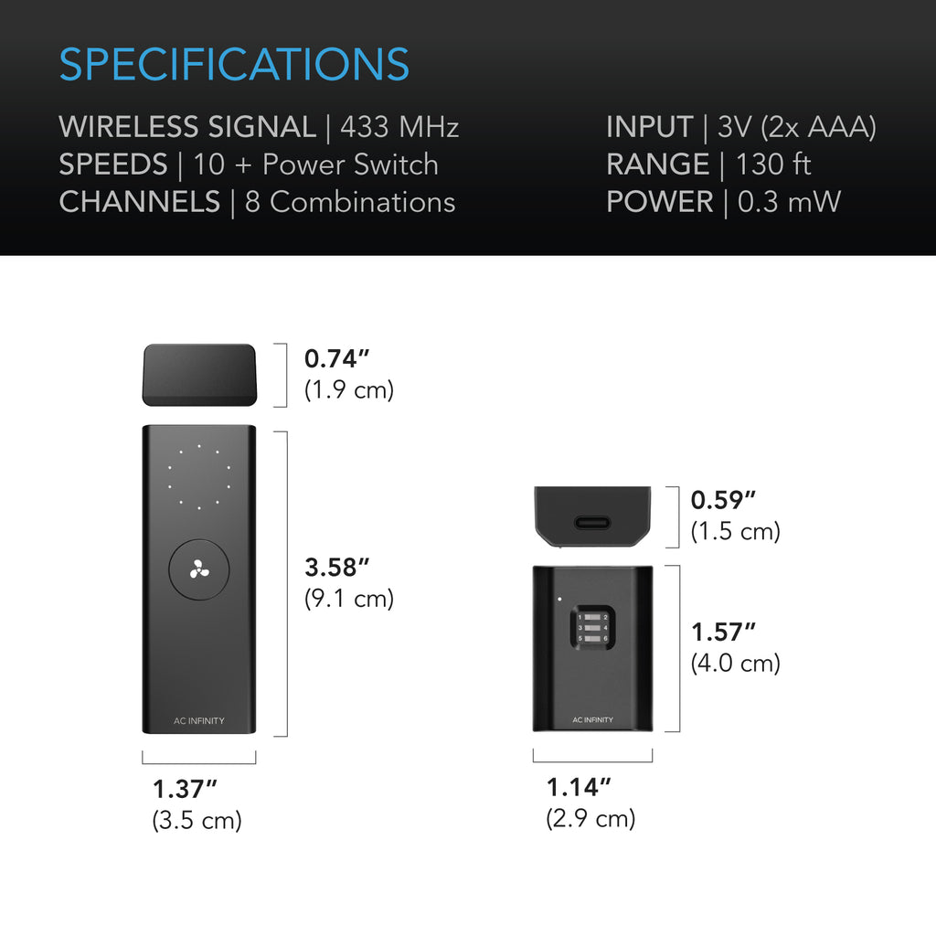 AC Infinity CONTROLLER 63 Wireless Remote Fan Controller product image 6