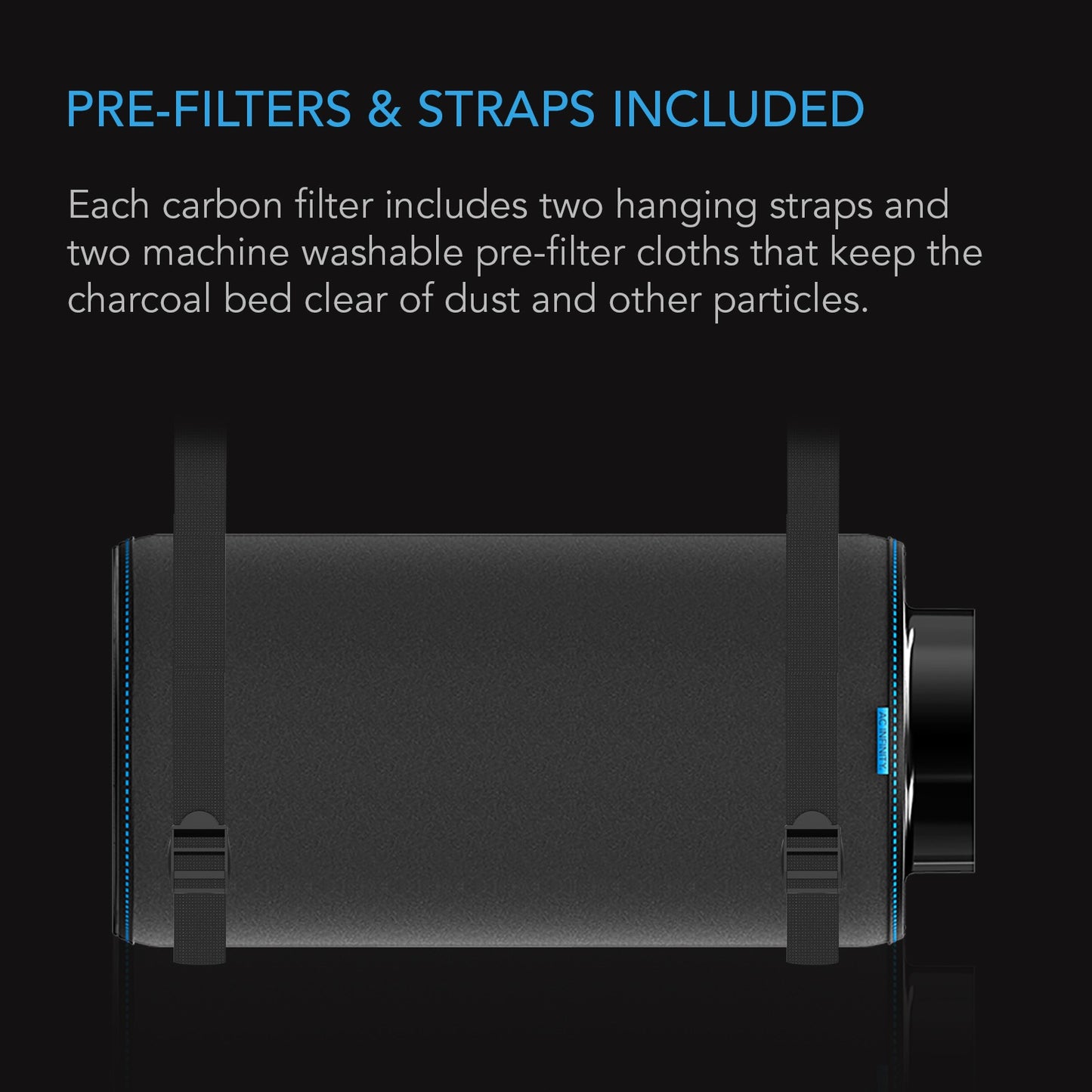 AC Infinity Duct Carbon Filter Australian Charcoal 12-Inch product image 5