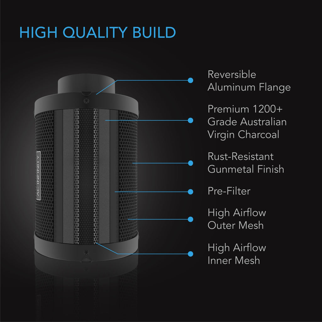 AC Infinity Duct Carbon Filter Australian Charcoal 4-Inch product image 3