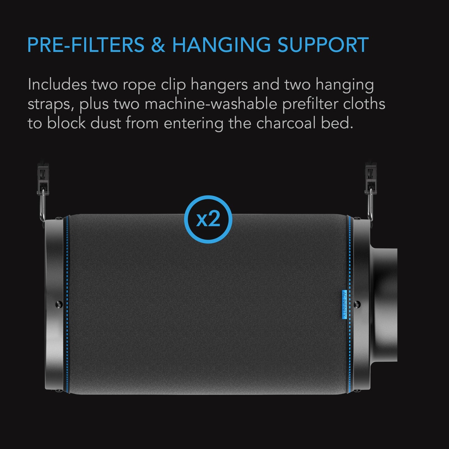 AC Infinity Duct Carbon Filter Australian Charcoal 4-Inch product image 6