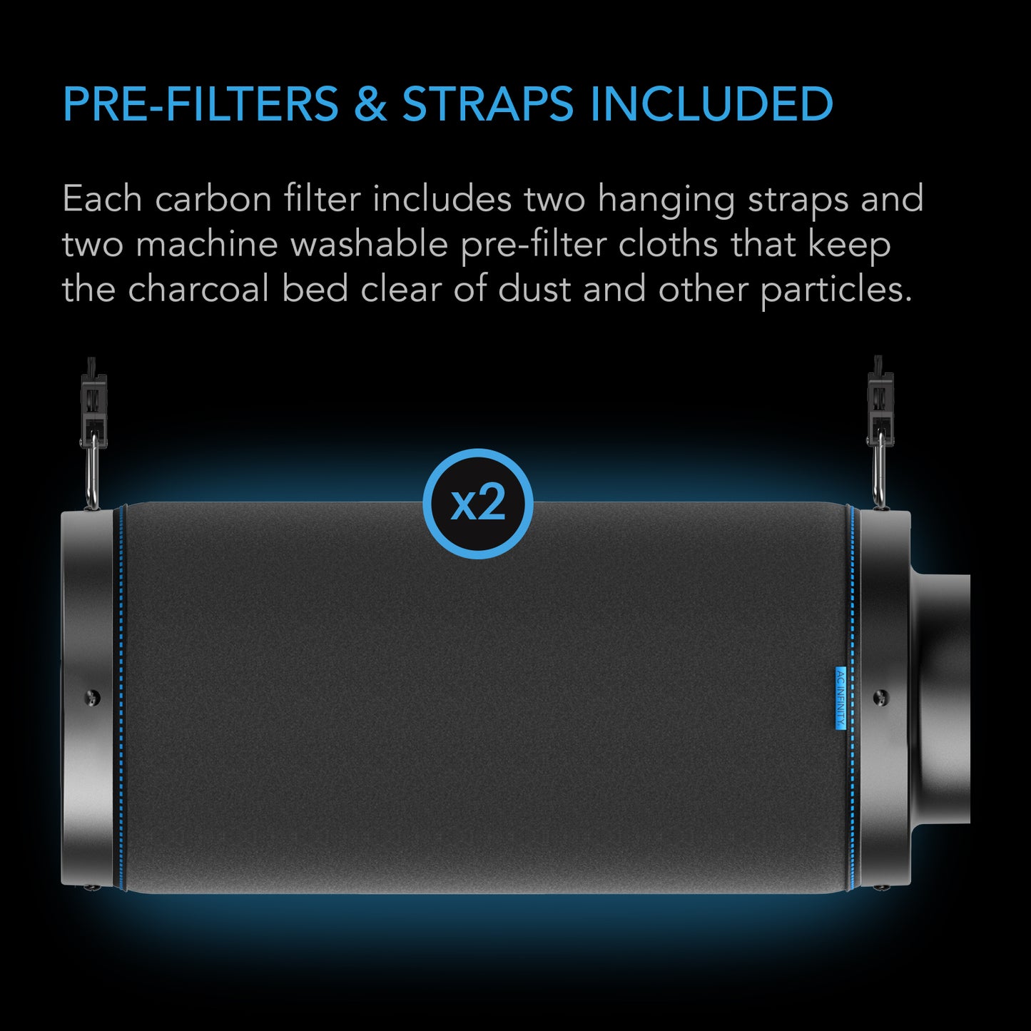 AC Infinity Duct Carbon Filter XL Australian Charcoal Extra Large product image 5