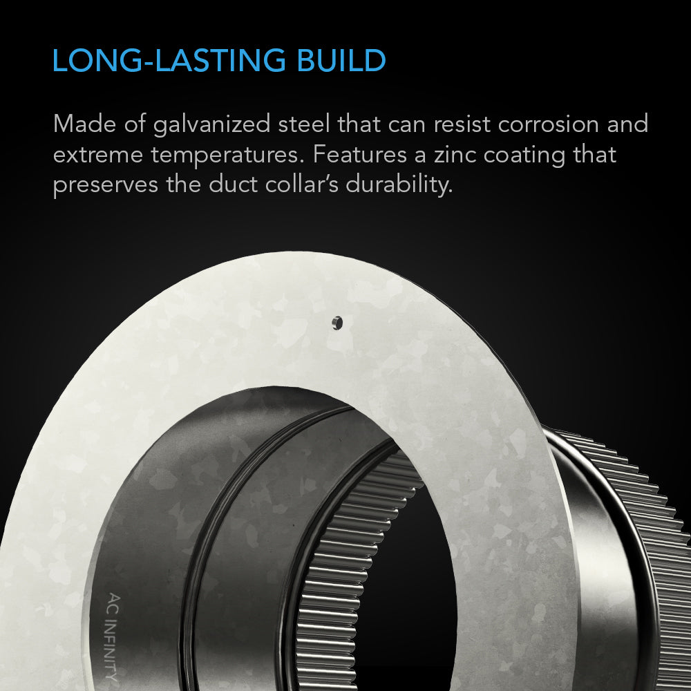 AC Infinity Ducting Collar 6-Inch Galvanized Steel product image 3