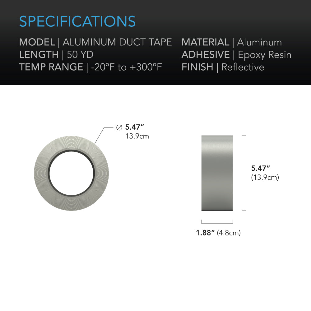 AC Infinity Ducting Tape 50-Yard Aluminum Foil product image 4