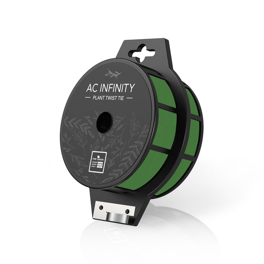 AC Infinity Green Twist Ties w/ Built-In Cutter 100m product image 1