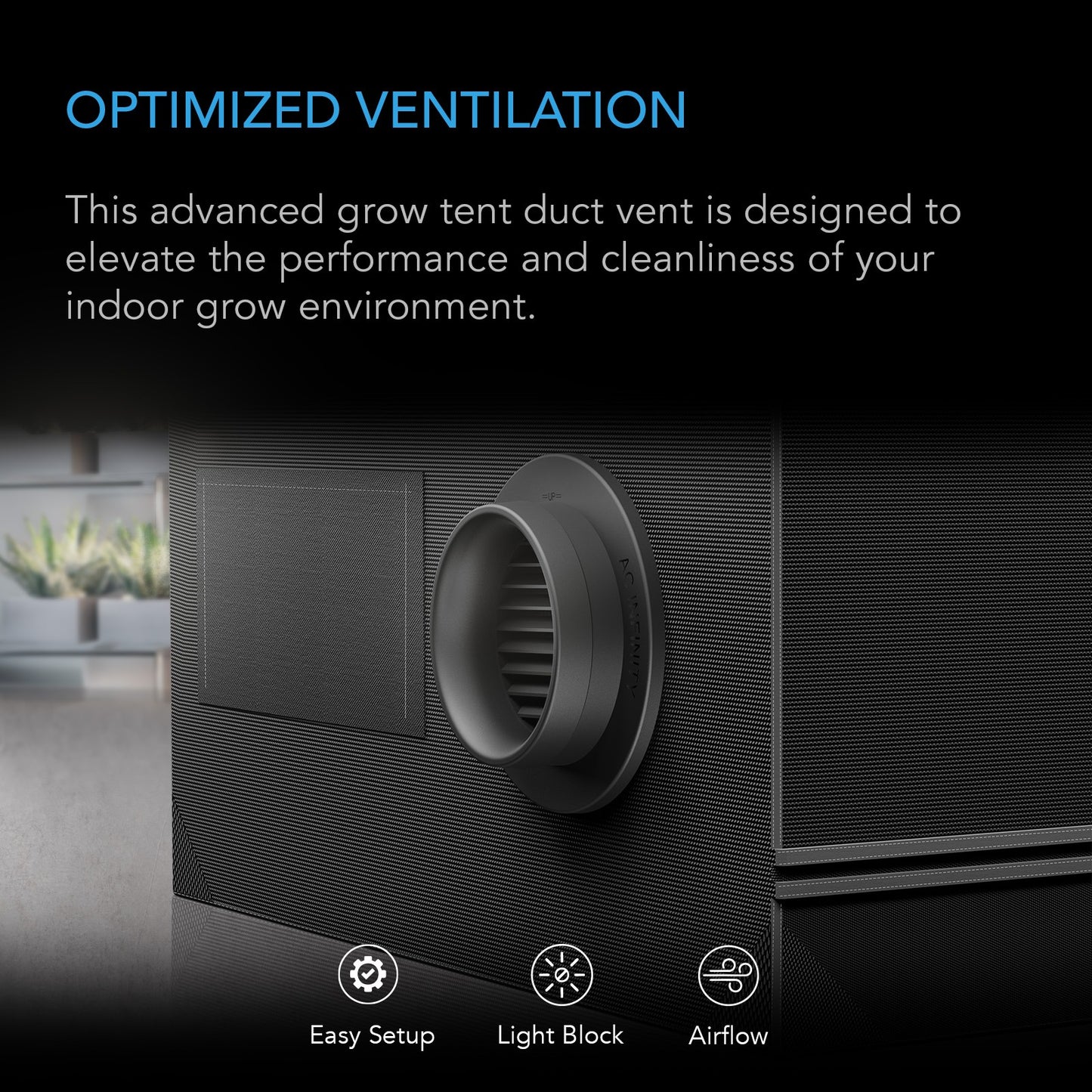 AC Infinity Grow Tent Duct Vent Attachment 6-Inch 2 Pack product image 2