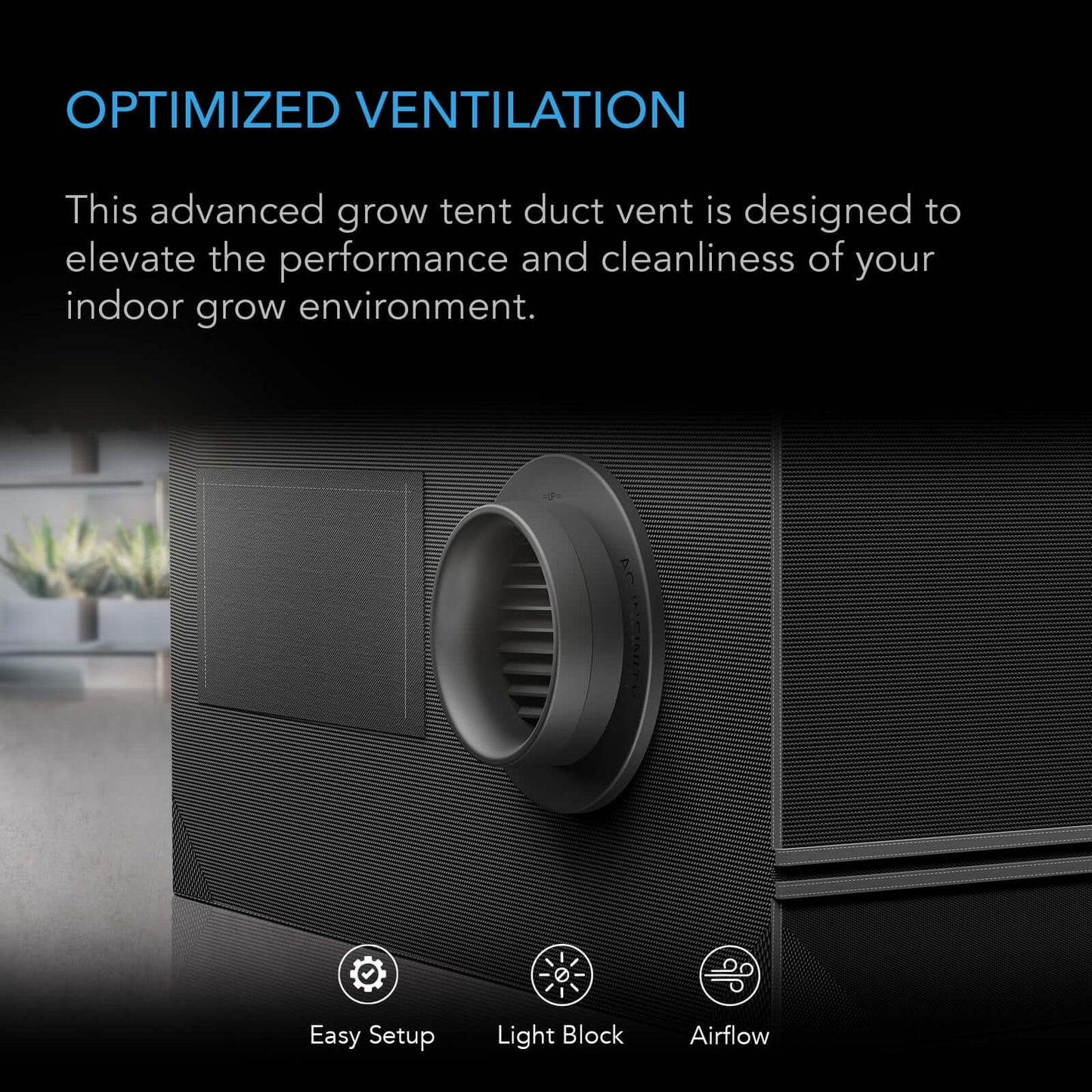 AC Infinity Grow Tent Duct Vent Attachment 8-Inch 2 Pack product image 2