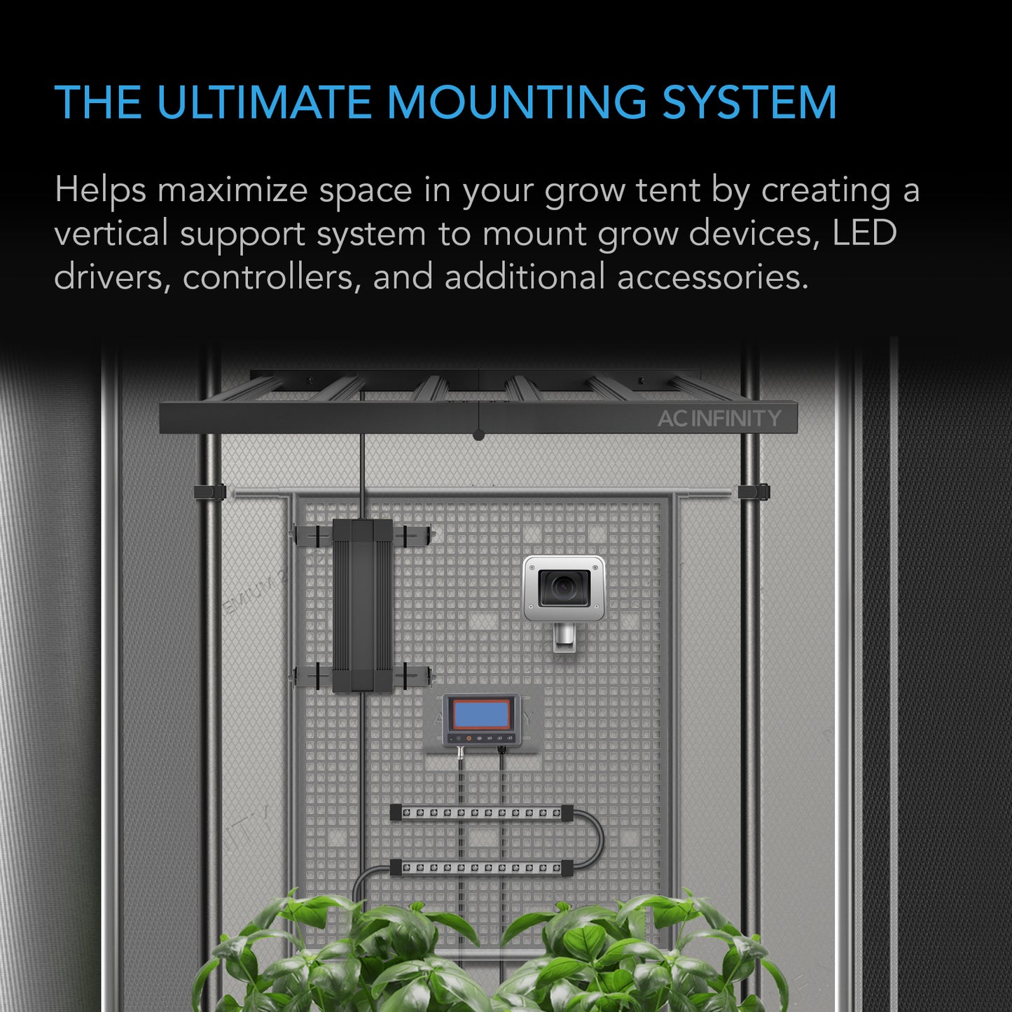 AC Infinity Grow Tent Gear Board Equipment & Cable Wall Organizer product image 2