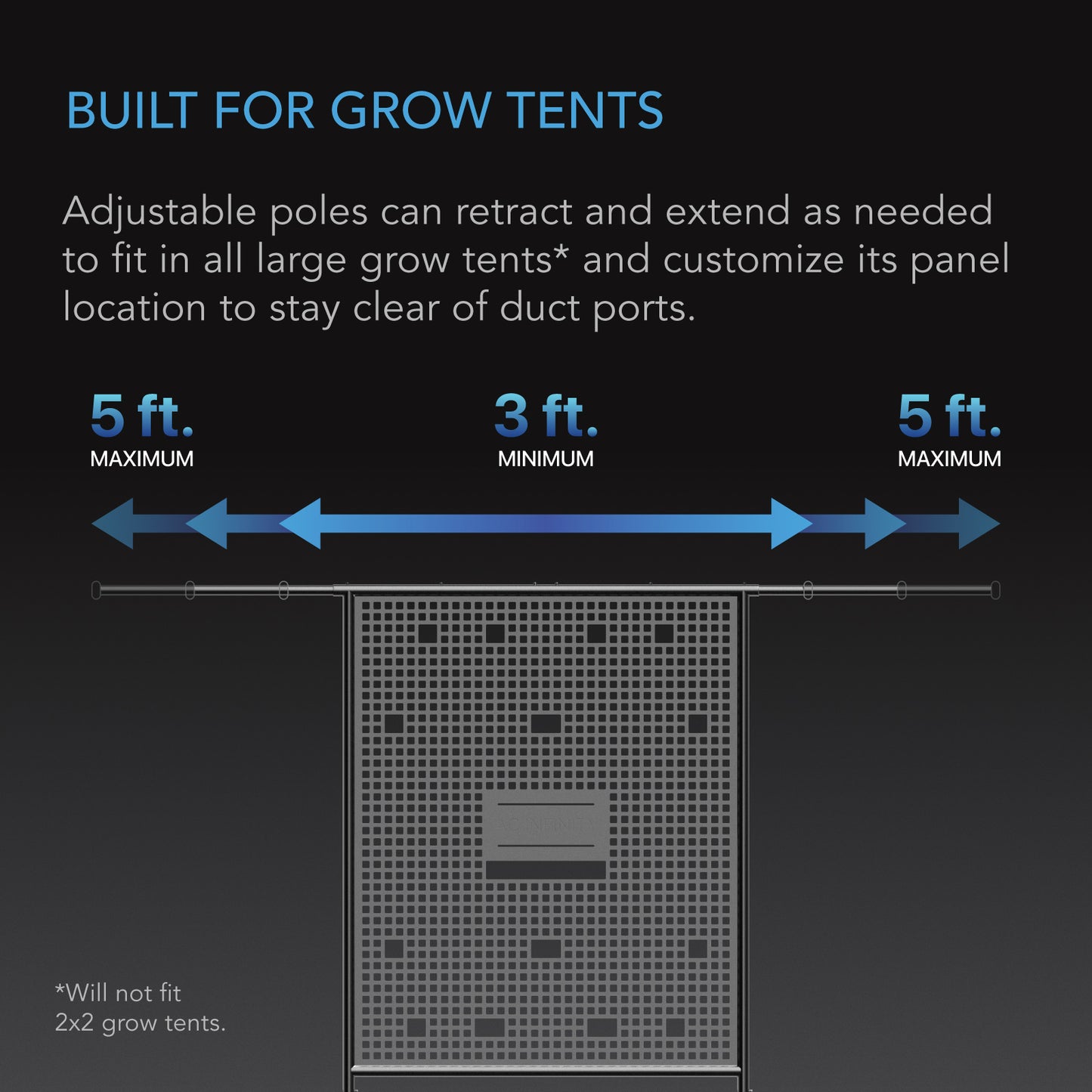 AC Infinity Grow Tent Gear Board Equipment & Cable Wall Organizer product image 4