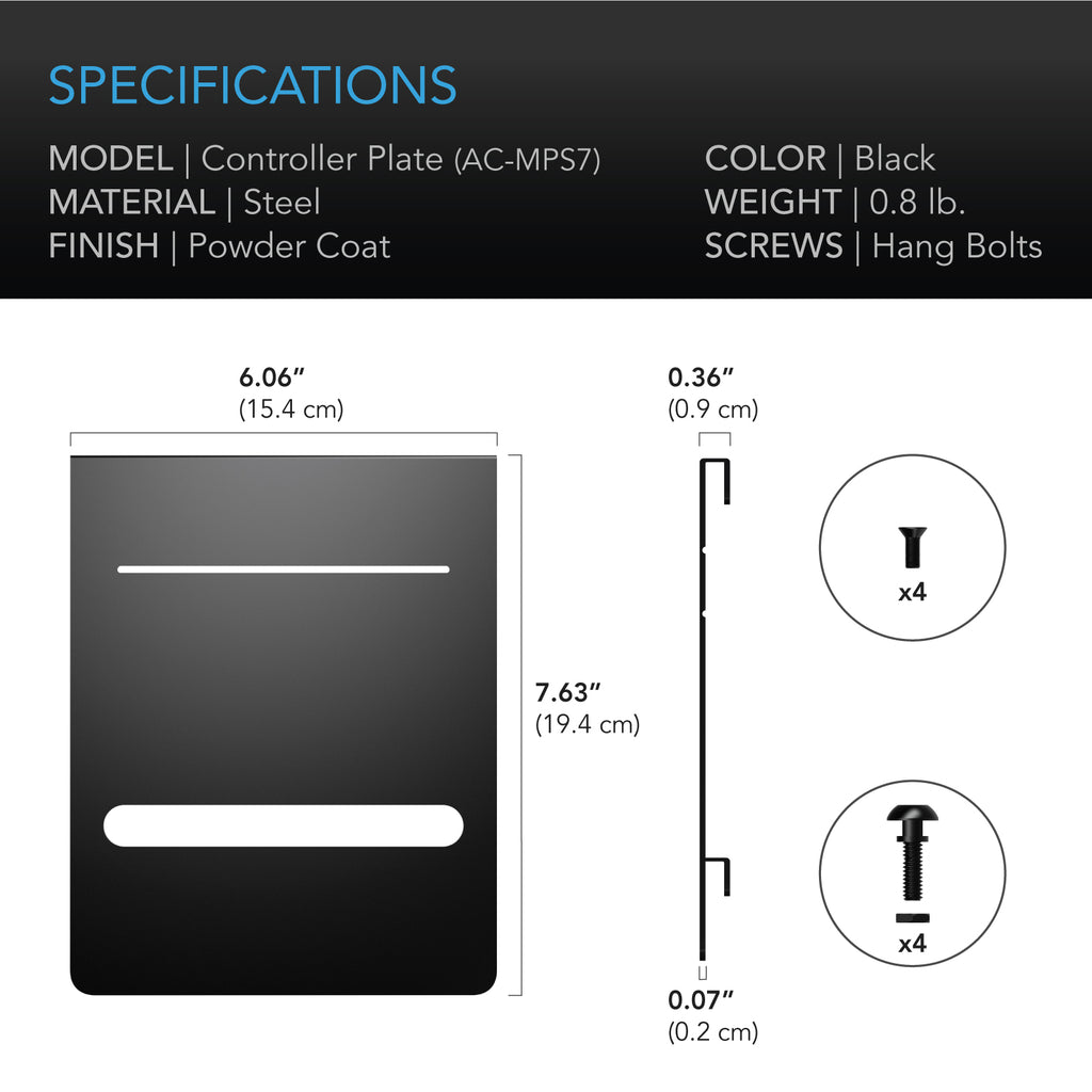 AC Infinity Grow Tent Mounting Plate Steel Powder Coat Black 6x7" product image 5