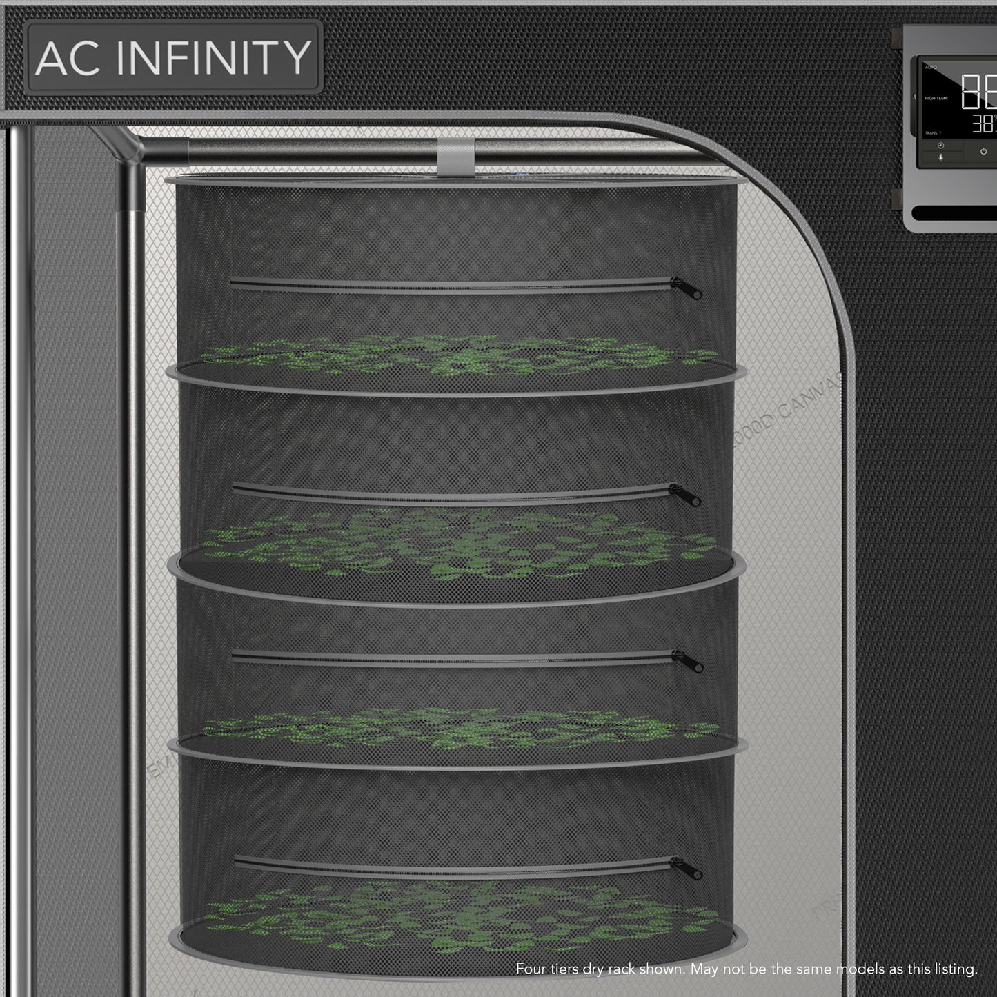 AC Infinity Hanging Herb Drying Rack 18 in. Diameter Two Tiers product image 6