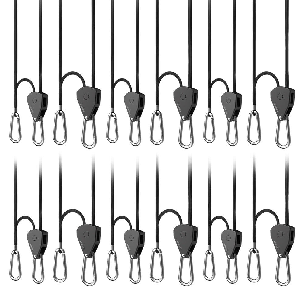 AC Infinity Heavy-Duty Adjustable Rope Clip Hanger Six Pairs product image 1