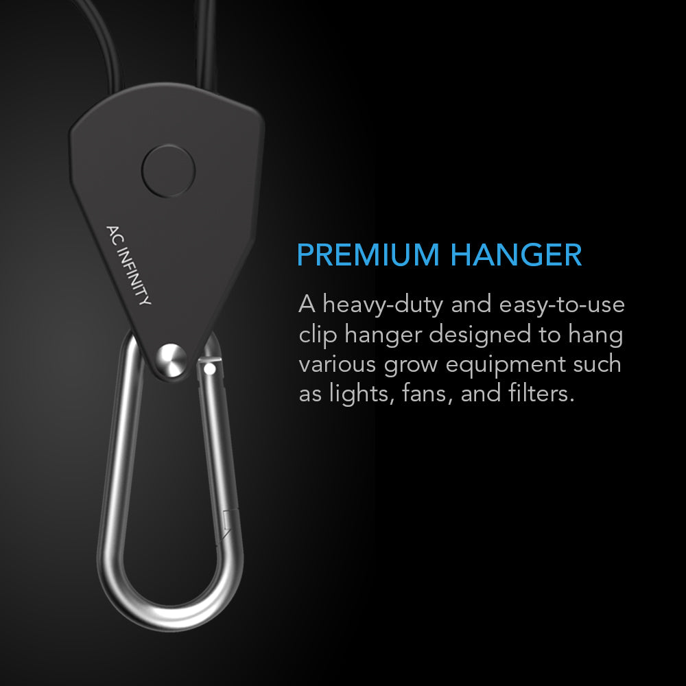 AC Infinity Heavy-Duty Adjustable Rope Clip Hanger Two Pairs product image 2