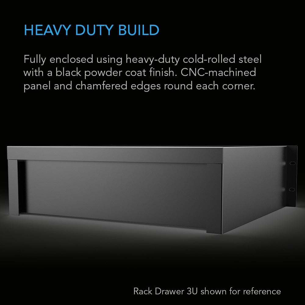 AC Infinity Heavy-Duty Rack Drawer w/ Aluminum Faceplate, 3U product image 6