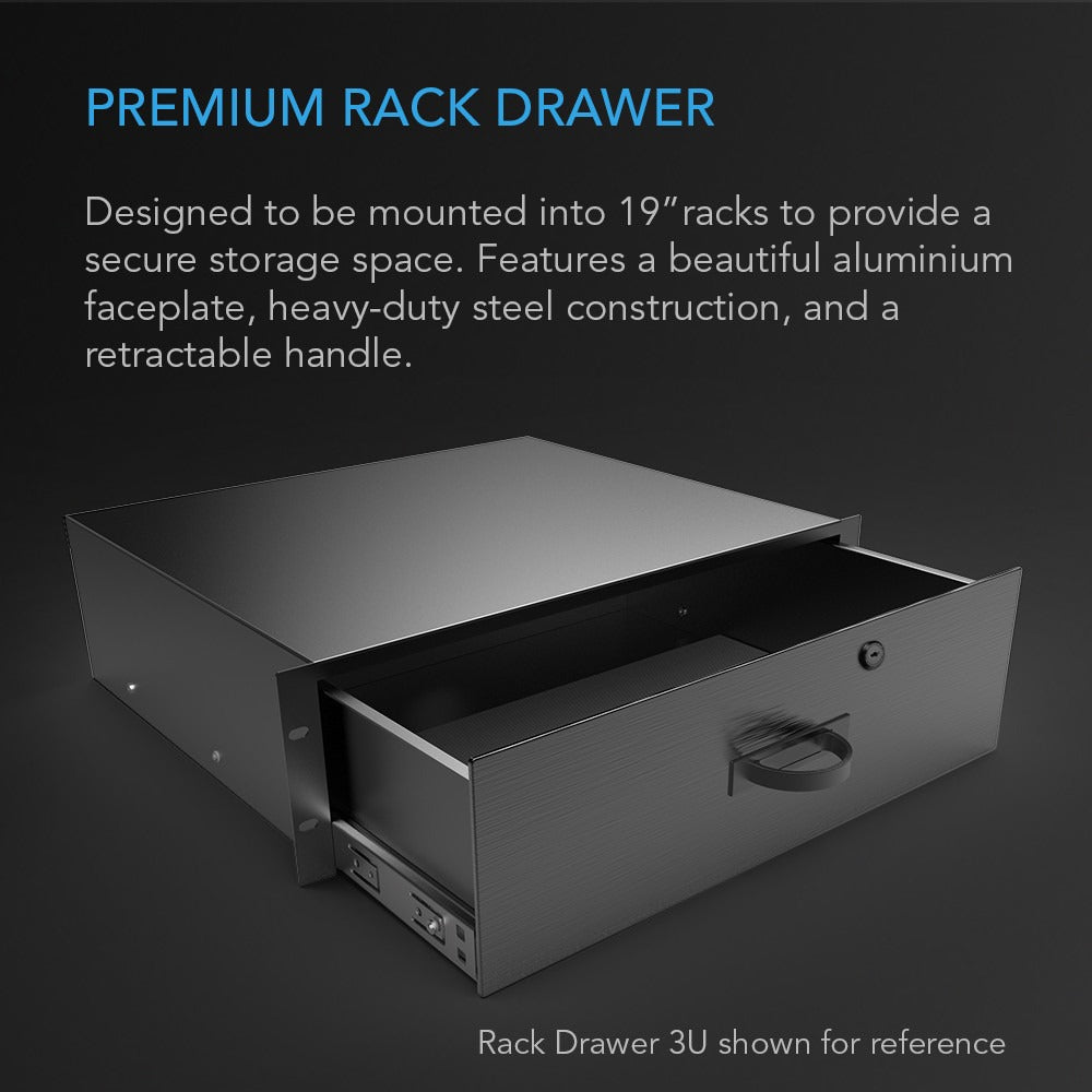 AC Infinity Heavy-Duty Rack Drawer w/ Aluminum Faceplate, 4U product image 2