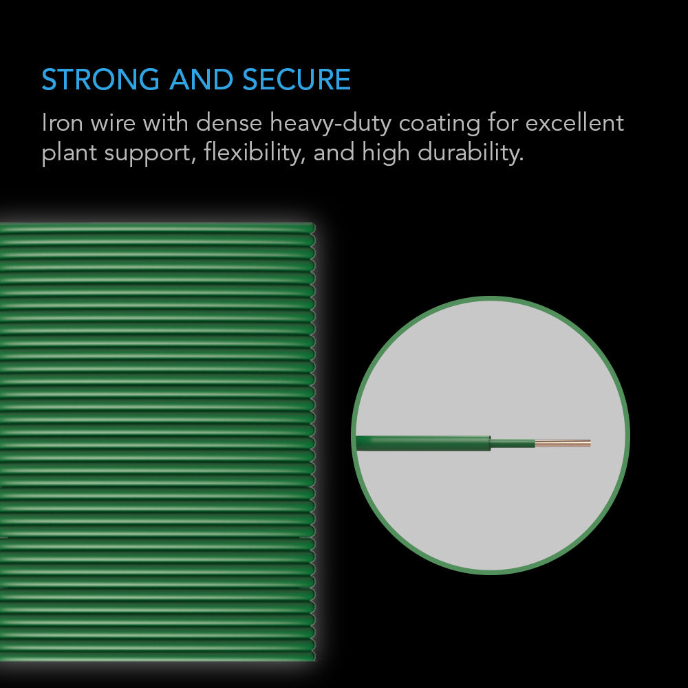 AC Infinity Heavy-Duty Twist Ties Thin Rubberized Texture 10m product image 2