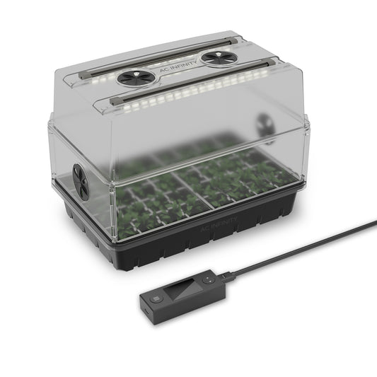 AC Infinity Humidity Dome Germination Kit w/ LED Grow Light Bars 5x8 product image 1