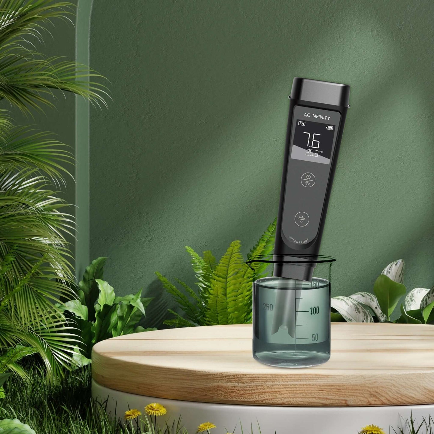 AC Infinity Hydroponic Meter PRO Kit, All-in-One pH Pen, Interchangeable Probe