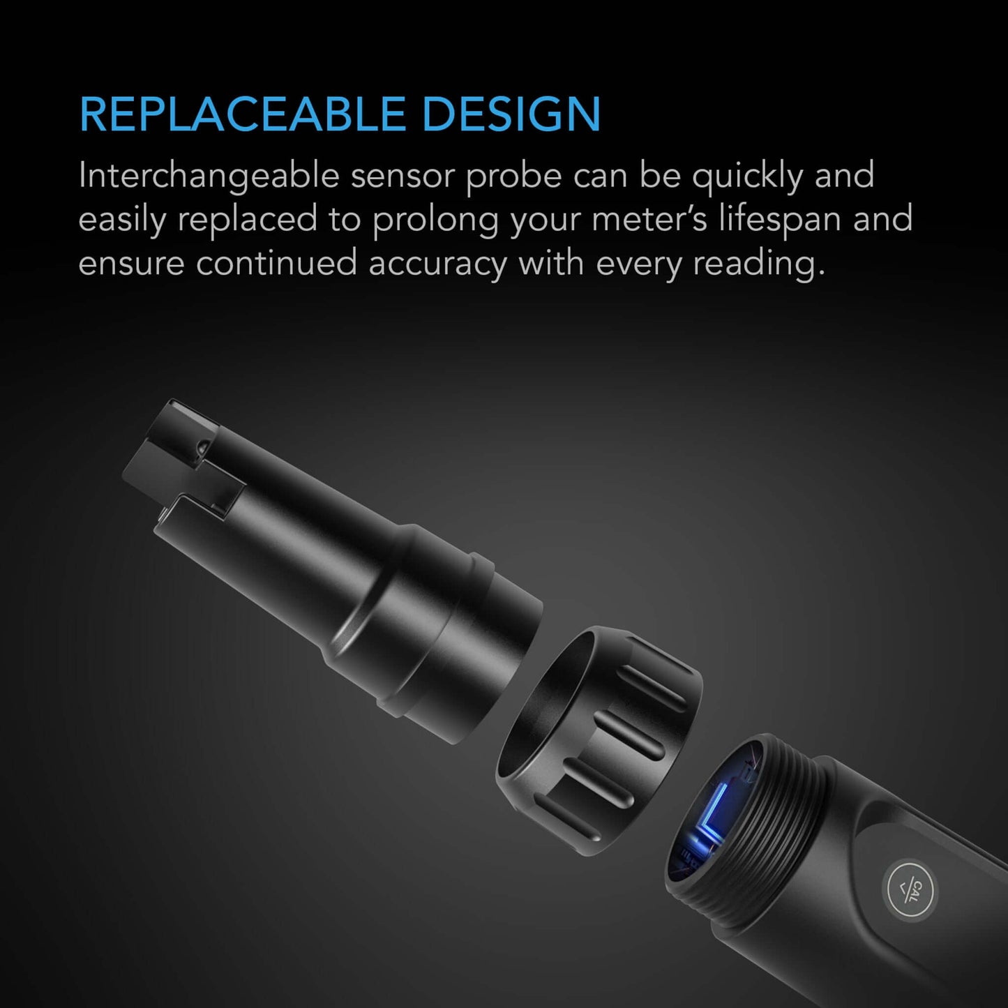 AC Infinity Hydroponic Meter PRO Kit, All-in-One pH Pen, Interchangeable Probe