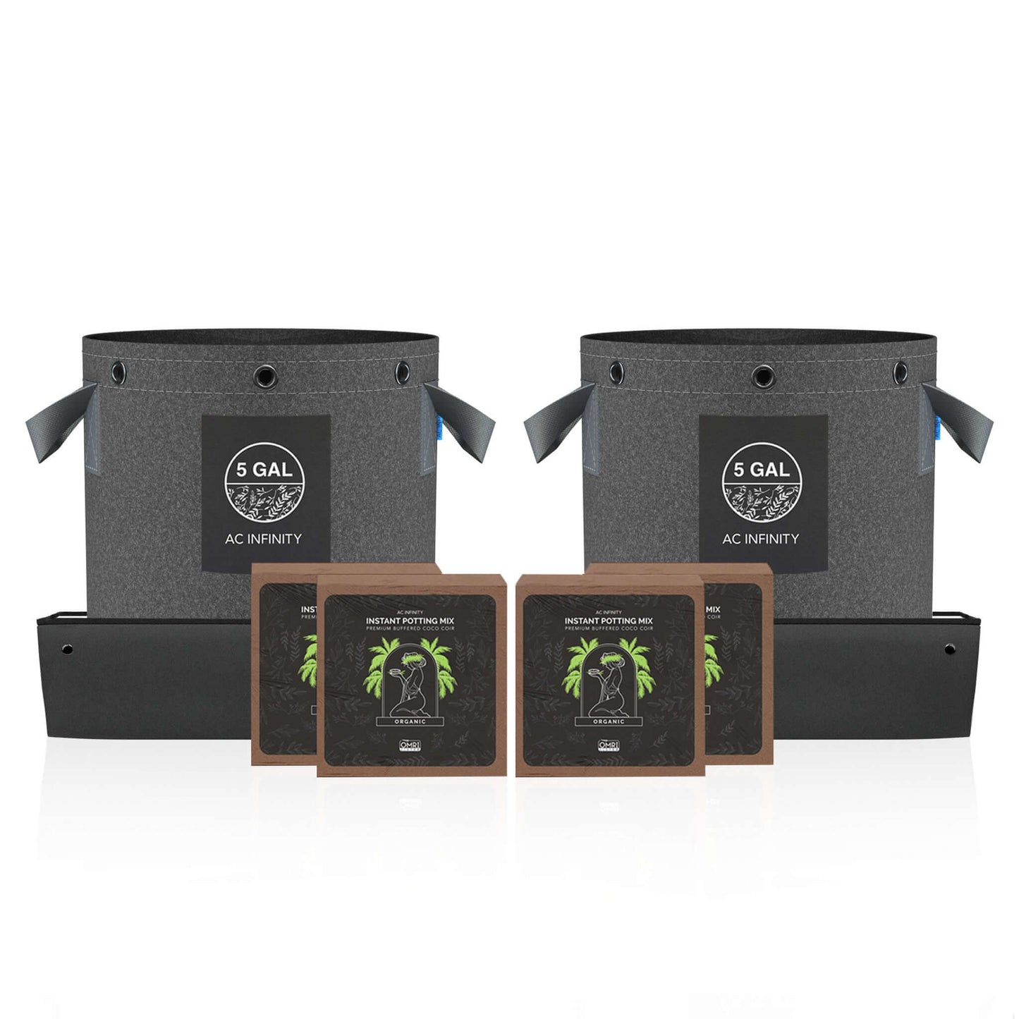 AC Infinity Instant Potting Mix Kit, 2-Plant Starter Set