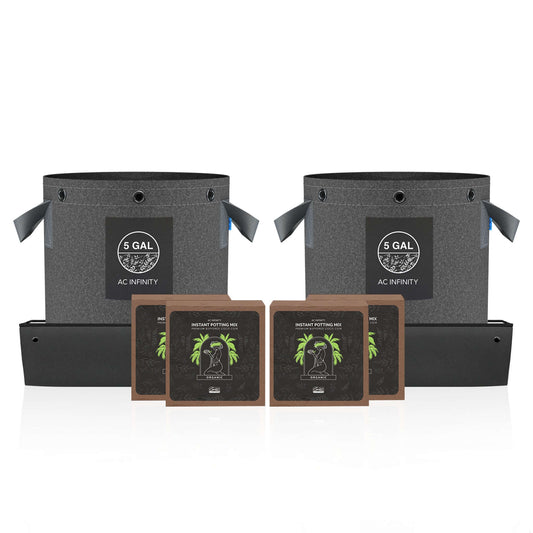 AC Infinity Instant Potting Mix Kit, 2-Plant Starter Set