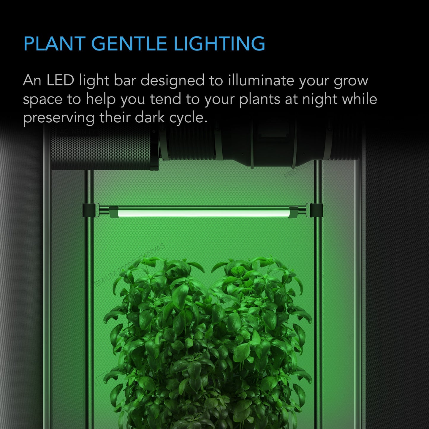 AC Infinity IONBEAM Green LED Work Light w/ Dimming Timer Controller product image 3
