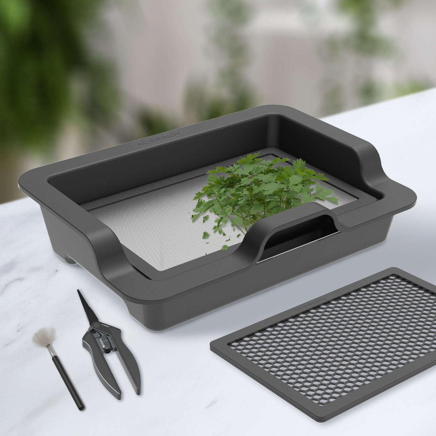 AC Infinity Large Trim Tray System, 3-Tray & 2-Screen Kit, Interchangeable and Ergonomic Design