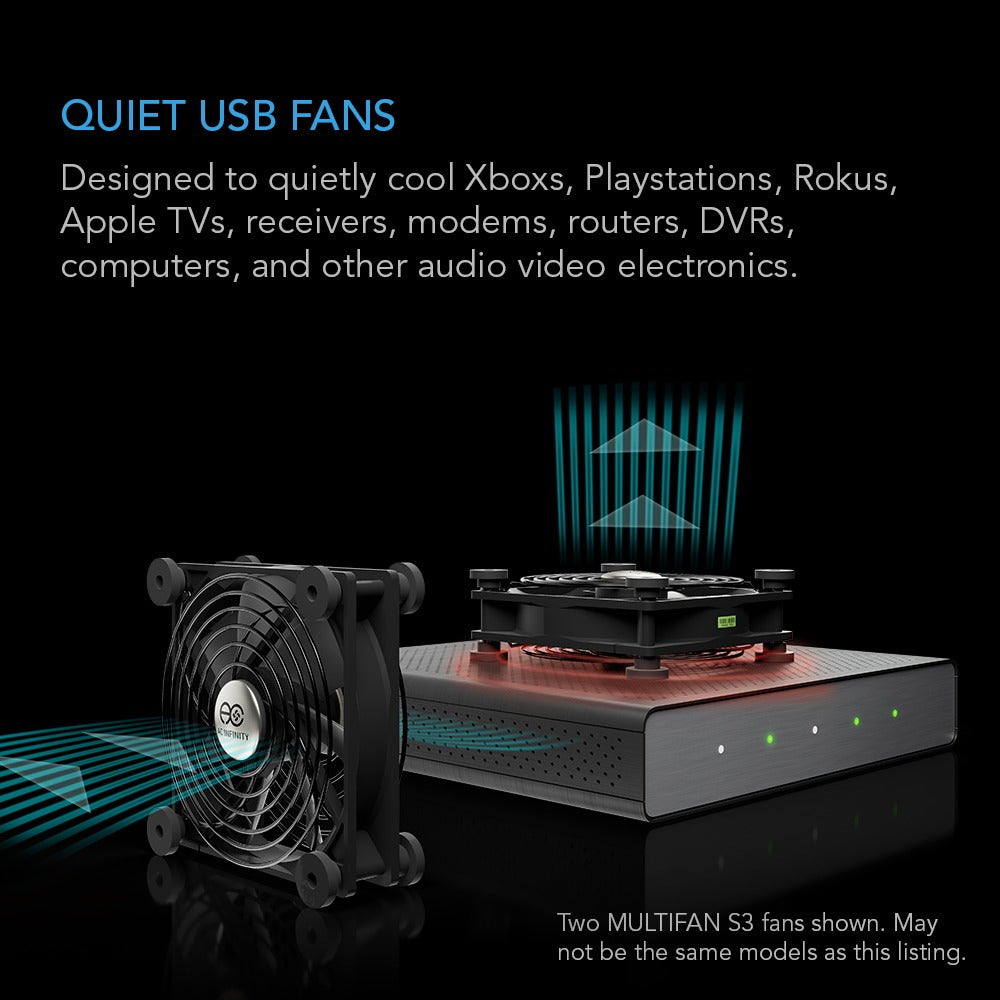 AC Infinity MULTIFAN S5 Quiet USB Cooling Fan Dual 80mm product image 2