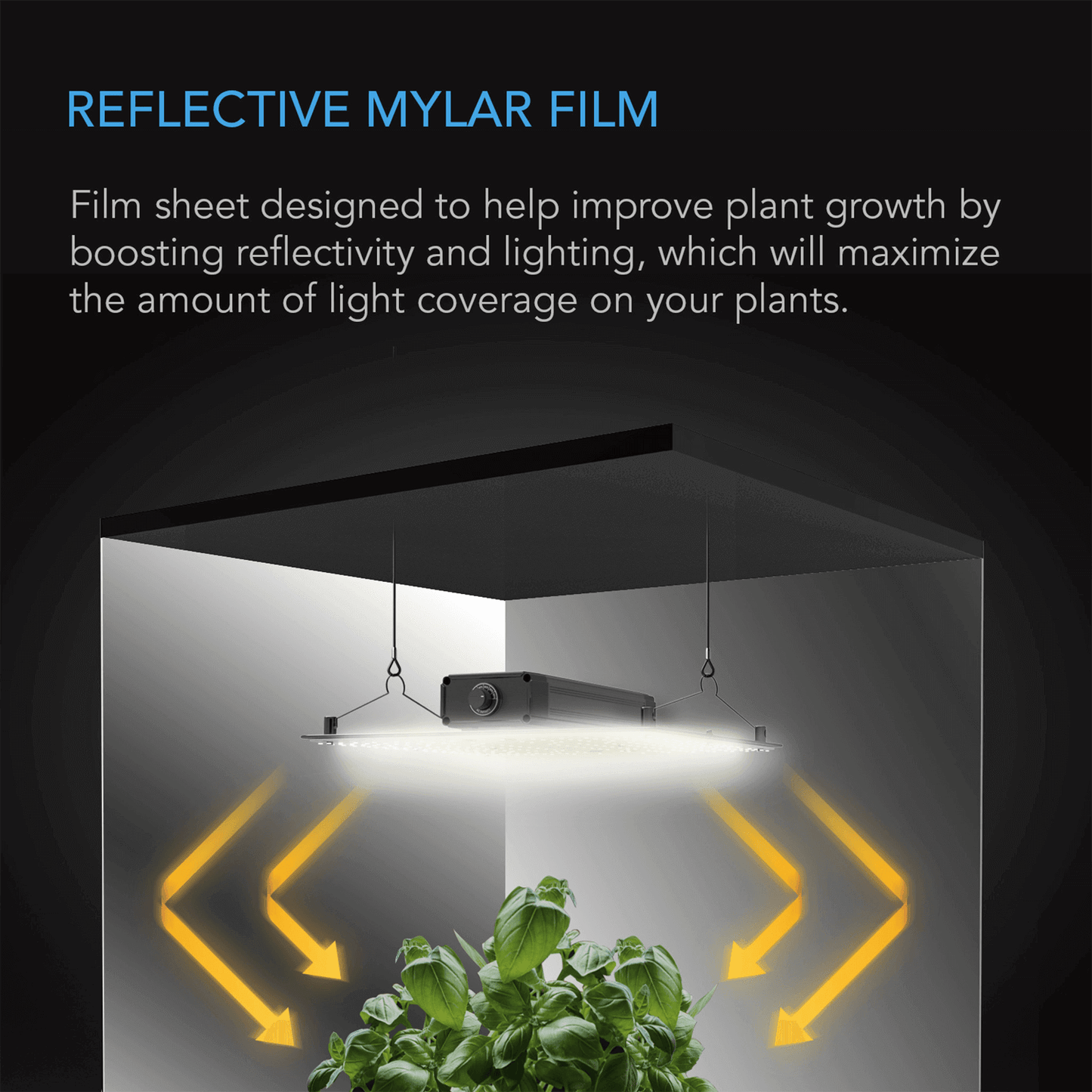 AC Infinity Mylar Film Roll, PET Reflective Foil Sheet, 4 x 100 ft. | AC-PRA100 | Grow Tents Depot | Grow Tents | 819137023284