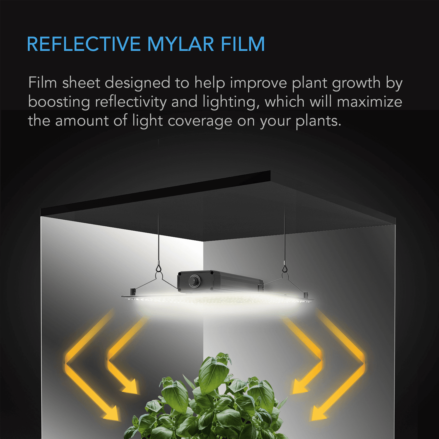 AC Infinity Mylar Film Roll, PET Reflective Foil Sheet, 4 x 25 ft AC-PRA25 Grow Tents