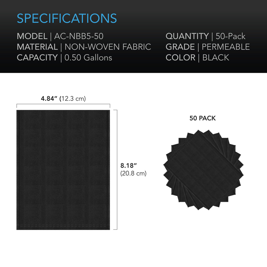 AC Infinity Nursery Bags 1/2 Gallon Non-Woven Fabric Growing Pouches product image 5