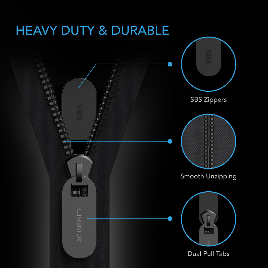 AC Infinity Peel & Stick Zipper 7 ft. x 3 in. Double Sided 2-Pack product image 3