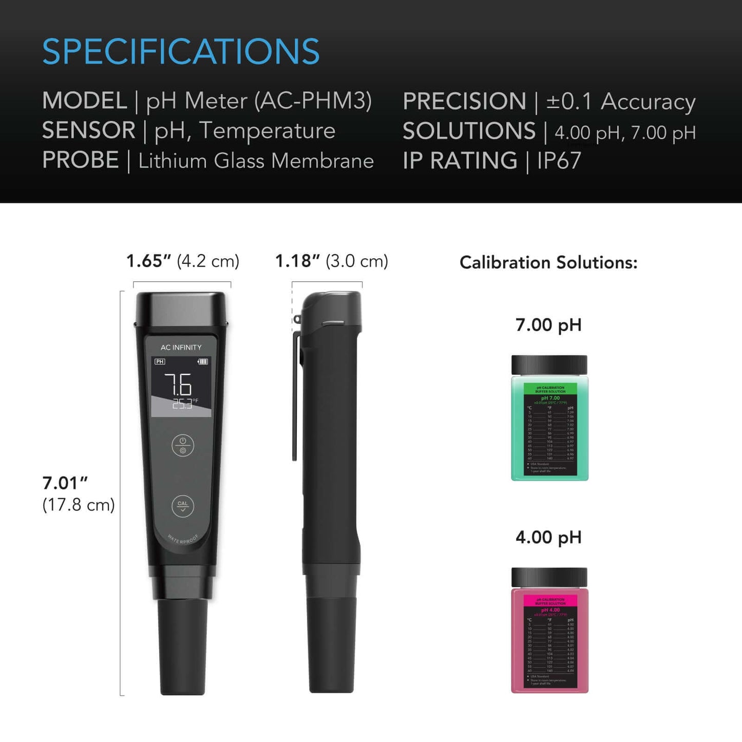 AC Infinity pH Meter Kit pH Pen Tester for Water product image 5