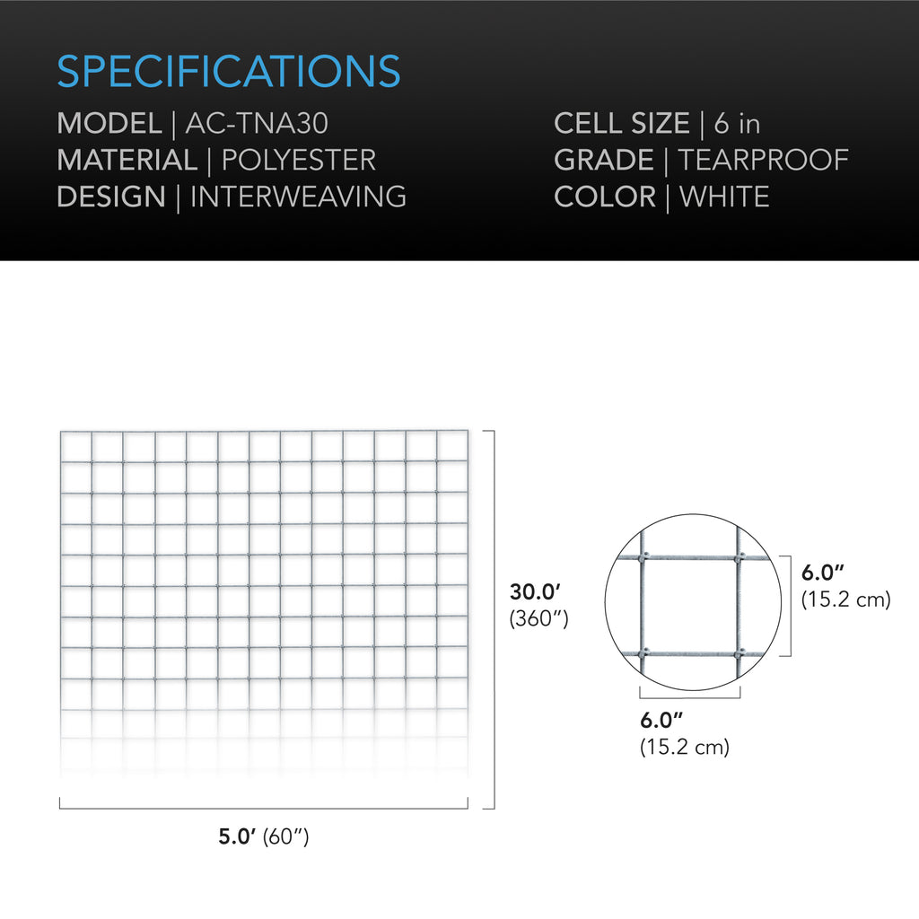 AC Infinity Polyester Plant Trellis Netting 5x30' product image 4