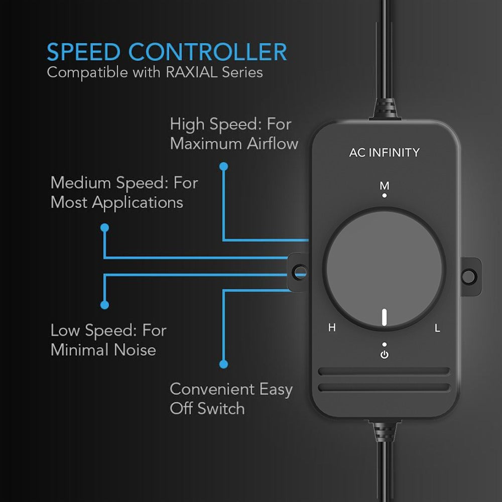 AC Infinity RAXIAL S8 Inline Booster Duct Fan w/ Speed Controller product image 3