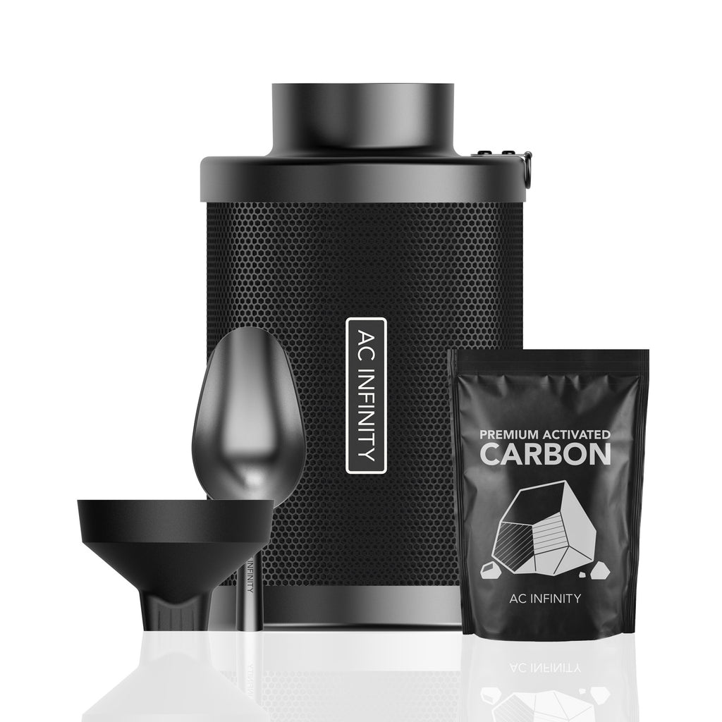 AC Infinity Refillable Carbon Filter Kit w/ Charcoal Refill 4-Inch product image 1