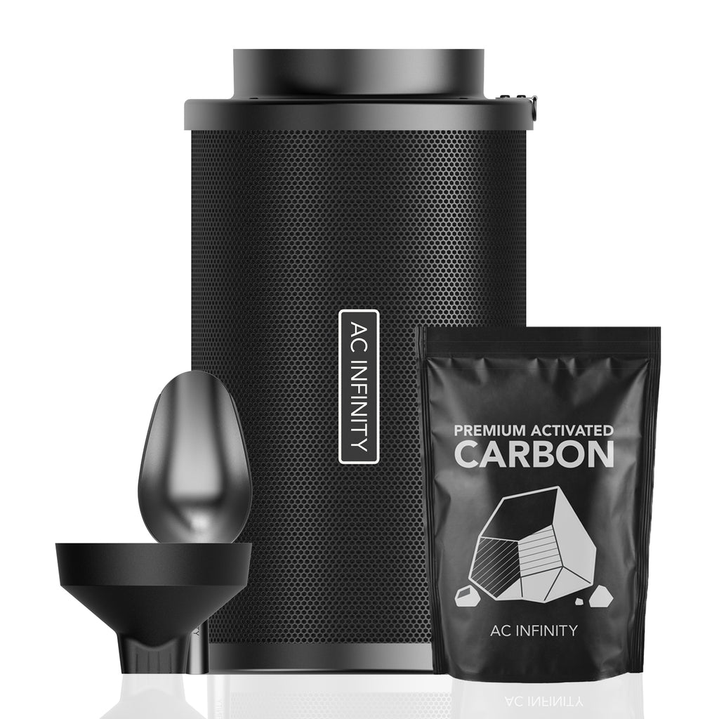 AC Infinity Refillable Carbon Filter Kit w/ Charcoal Refill 8-Inch product image 1