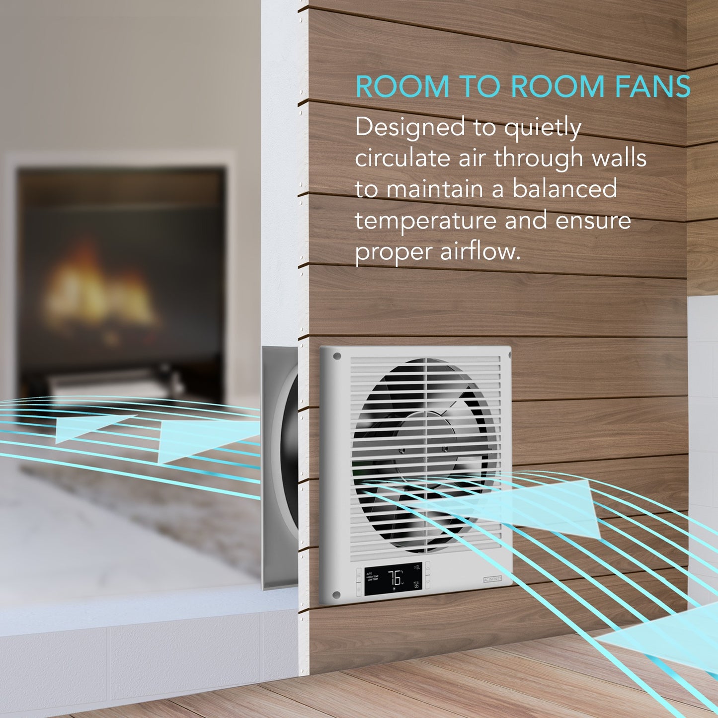AC Infinity Room to Room Fan Two-Way Airflow Temperature Controller product image 2