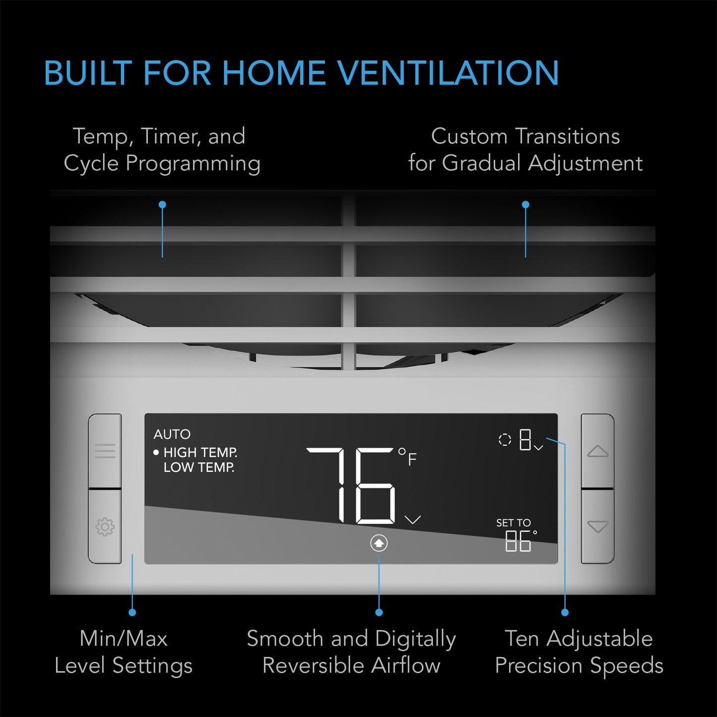 AC Infinity Room to Room Fan Two-Way Airflow Temperature Controller product image 3