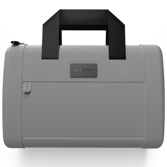 AC Infinity Smell Proof Handbag, Gray, with 900D Nylon Fabric and Carbon Filter Lining AC-SBH5-G Harvest & Extraction