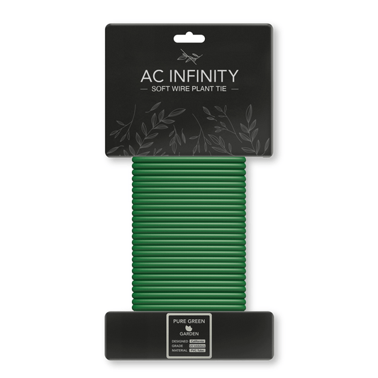 AC Infinity Soft Twist Ties, Thick Rubberized Texture, 10m | AC-PTB3 | Grow Tents Depot | Planting & Watering | 819137021631