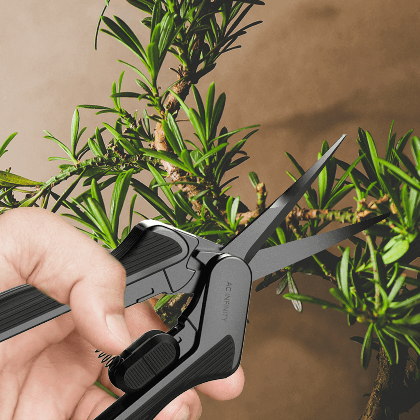 AC Infinity Stainless Steel Curved Pruning Shear, Ergonomic Lightweight, 6.6" Blades, 2-Pack | AC-PSC3X2 | Grow Tents Depot | Harvest & Extraction | 819137023512