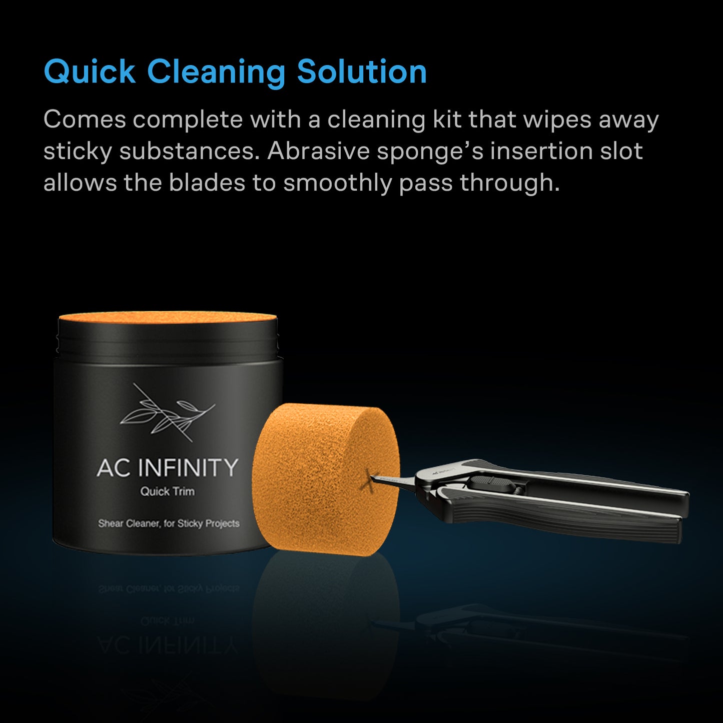AC Infinity Stainless Steel Pruning Shear w/ Cleaning Kit Ergonomic product image 5