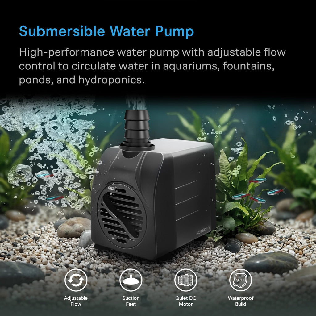 AC Infinity Submersible Water Pump 5-Feet Lift Height 211 GPH (800 product image 2