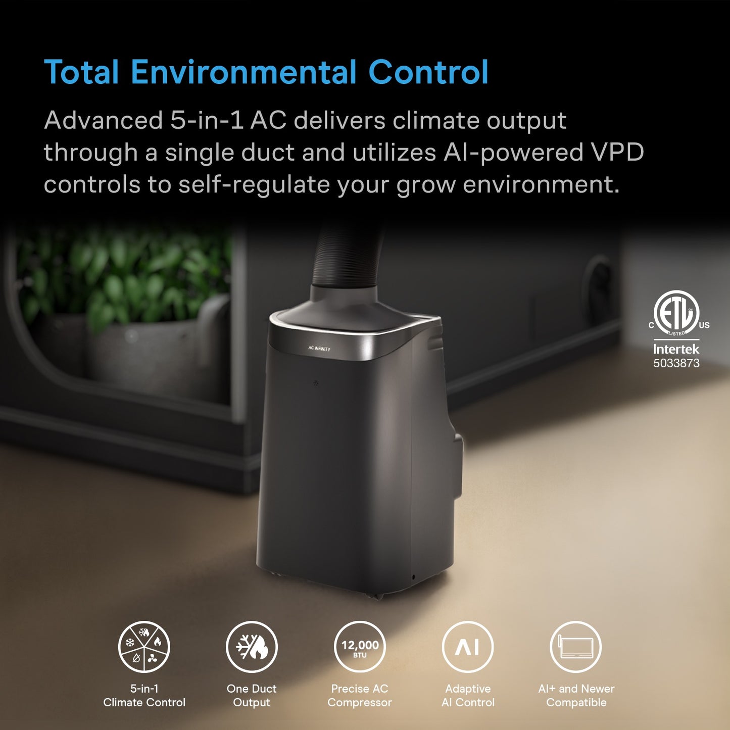 AC Infinity TERRAFORM 8 Climate Control A/C 12000 BTU product image 2