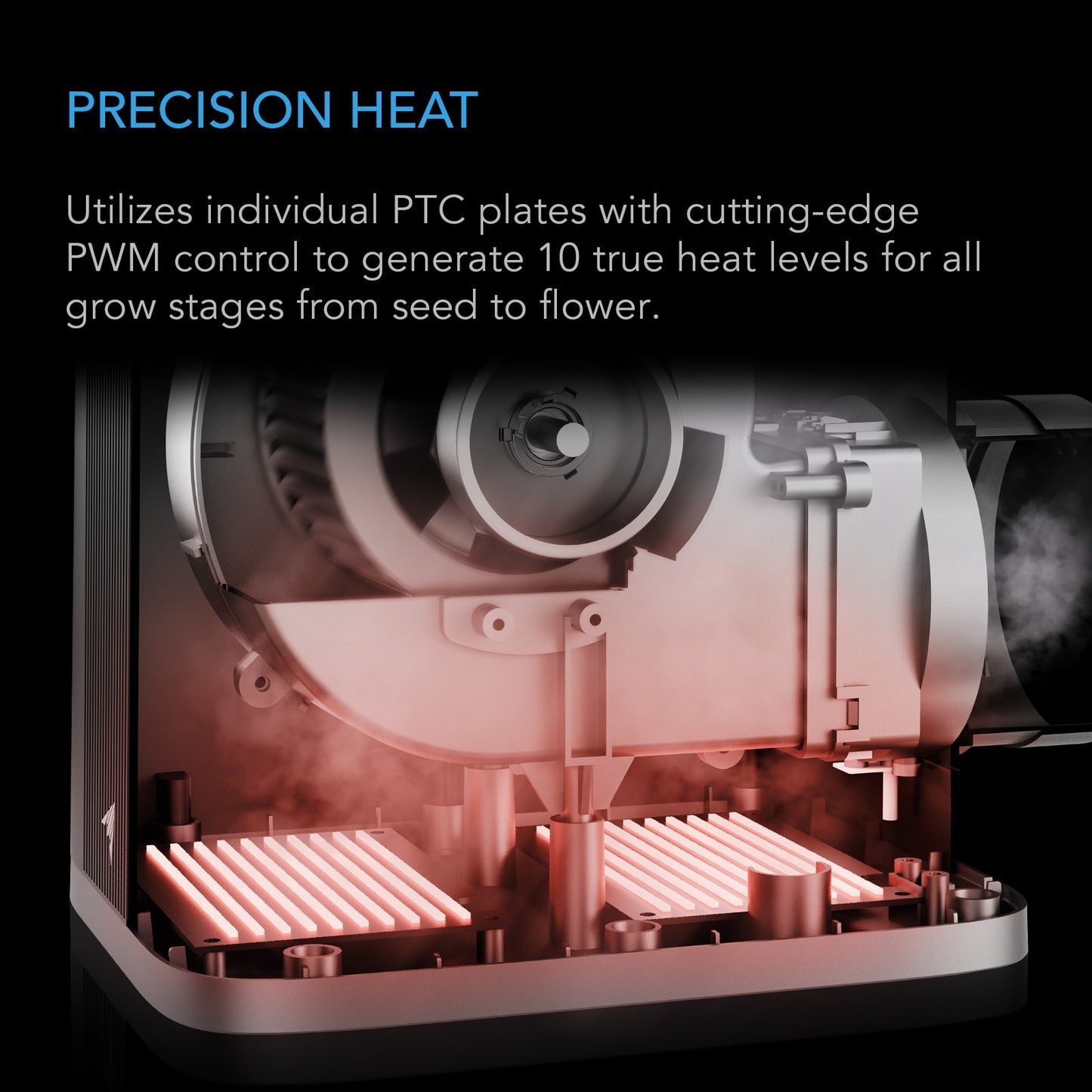 AC Infinity THERMOFORGE S7, Plant Heater 1000W w/ 10 Heating & Air Intake Levels product image 3