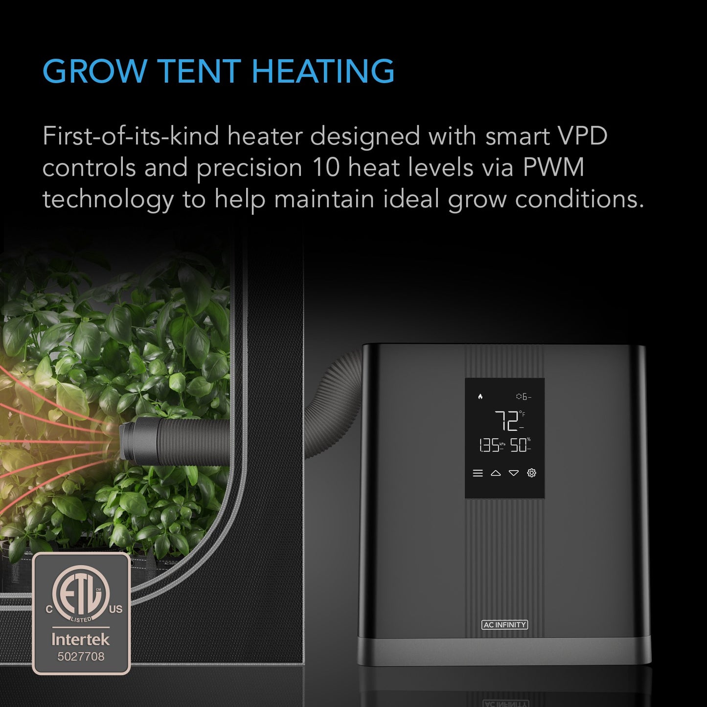 AC Infinity THERMOFORGE T3 Environmental Plant Heater Smart VPD product image 3